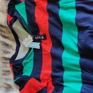 LuLaRoe XL Kymbrie blue/red/green stripes